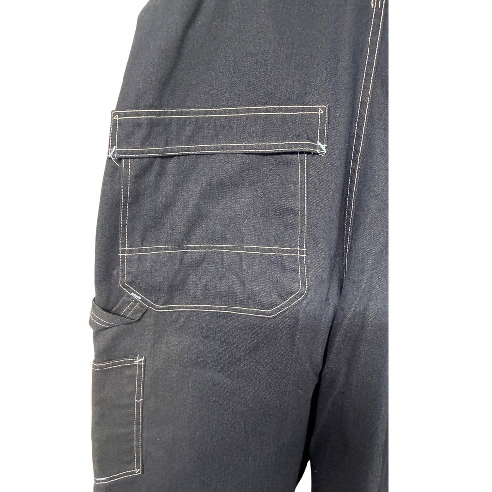 Vintage Sears Mens Overalls Union Made Perma-Prest Tradewear 40x32 Denim 70s - Picture 3 of 14